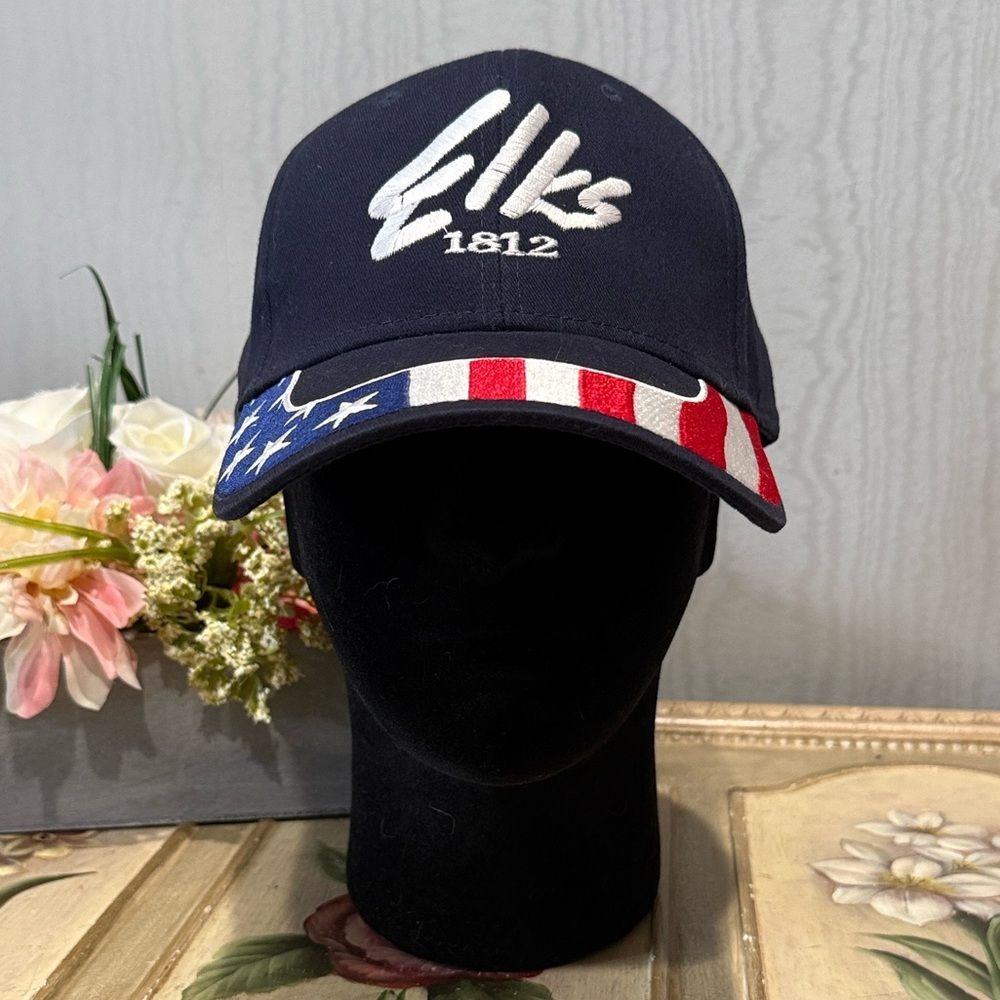 Otto Brand Elks 1812 Americana Cap Hat Adjustable
